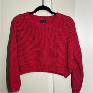 Red Cropped Sweater